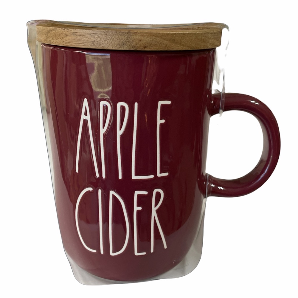 NEW🍁🍁Rae Dunn APPLE CIDER Mug with Lid 🍁🍎🍁